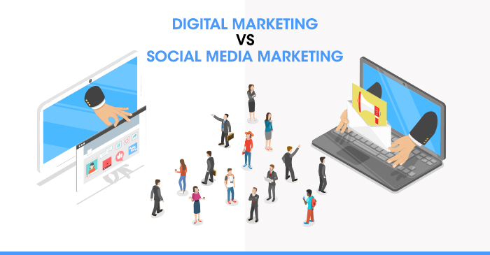 digital marketing versus social media marketing