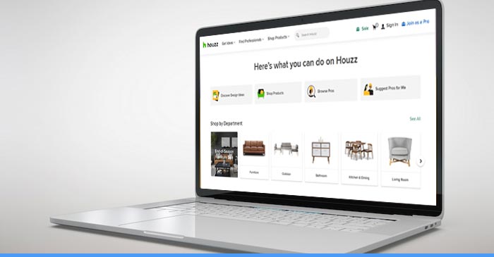 Houzz Website for Home Services