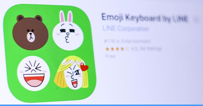 emoji keyboard by line