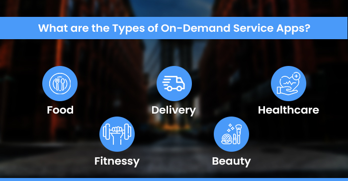 what are the types of on-demand service apps